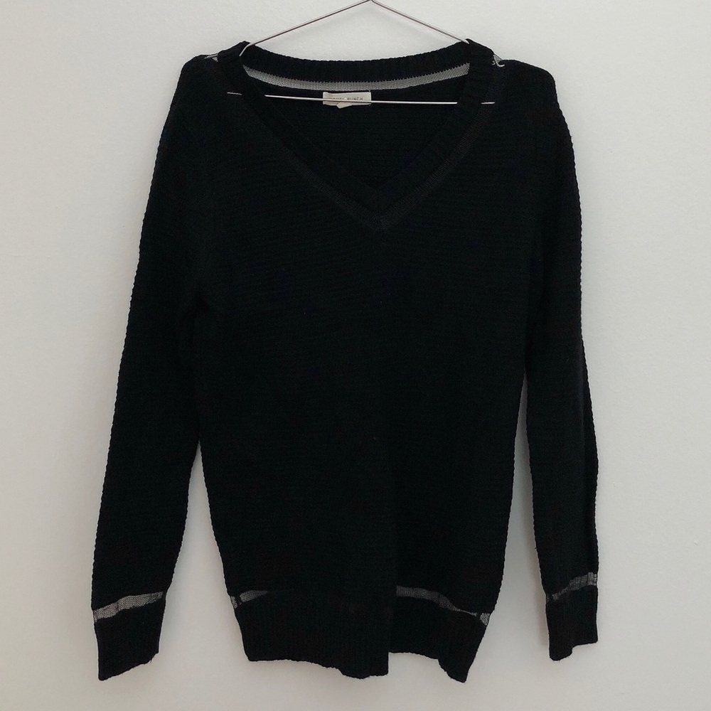Black Sweater with net lines